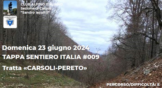 Tratta Carsoli-Pereto - Domenica 23 Giugno 2024
