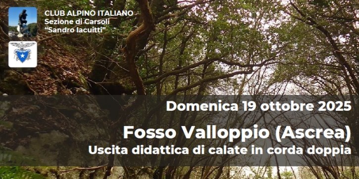 Fosso Valloppio (Ascrea) - Domenica 19 Ottobre 2025