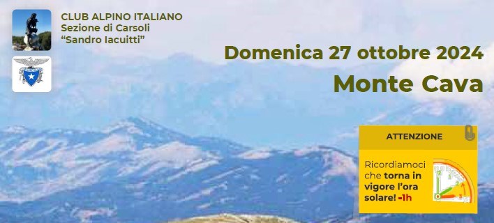 Monte Cava - Domenica 27 Ottobre 2024