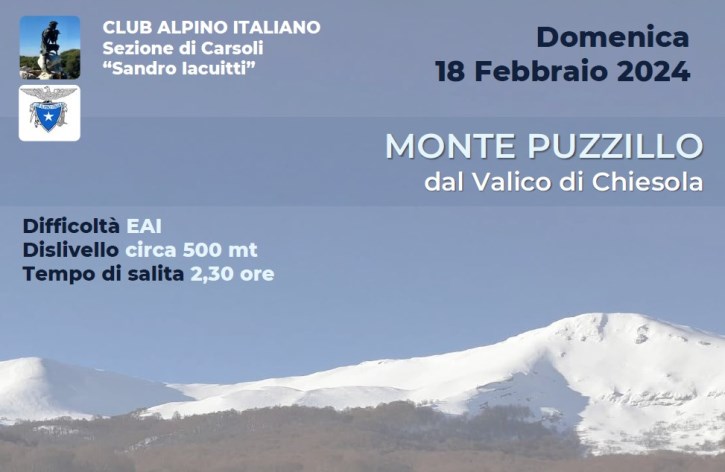 MONTE PUZZILLO - Domenica 18 Febbraio 2024