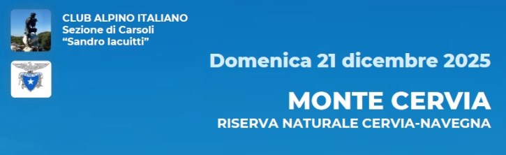 Monte Cervia - Domenica 21 Dicembre 2025