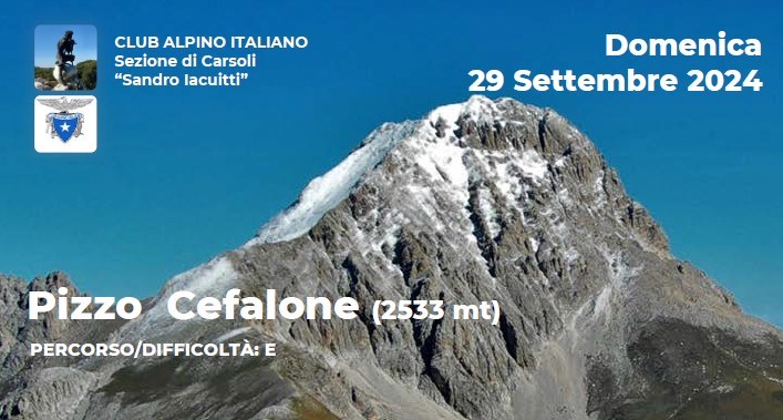 Pizzo Cefalone - Domenica 29 Settembre 2024