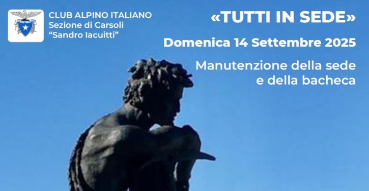 Tutti in Sede - Domenica 14 Settembre 2025