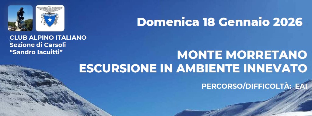 Monte Morretano - Domenica 18 gennaio 2026