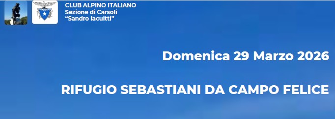 Rifugio Sebastinai da Campo Felice - Domenica 29 marzo 2026