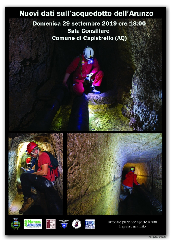 Nuovi dati sull'acquedotto dell'Arunzo a cura del Gruppo Grotte e Forre del Cai Carsoli