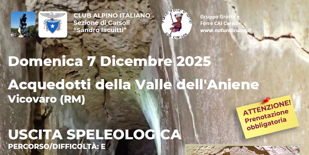 Acquedotti della Valle dell'aniene - Domenica 7 Dicembre 2025