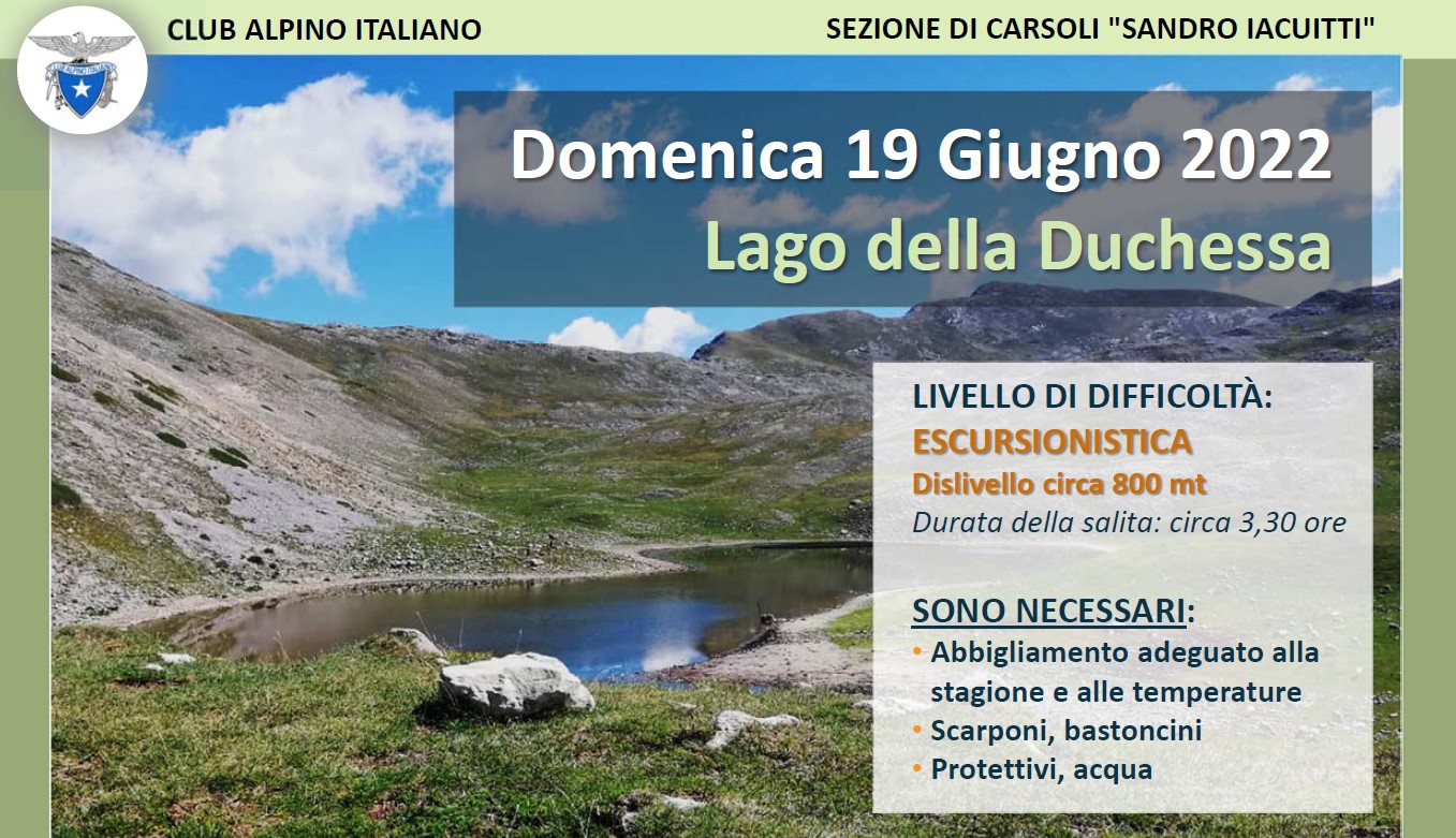 Lago della Duchessa - Domenica 19 Giugno 2022