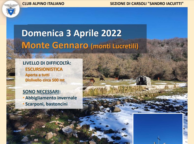 Monte Gennaro - Domenica 3 Aprile 2022