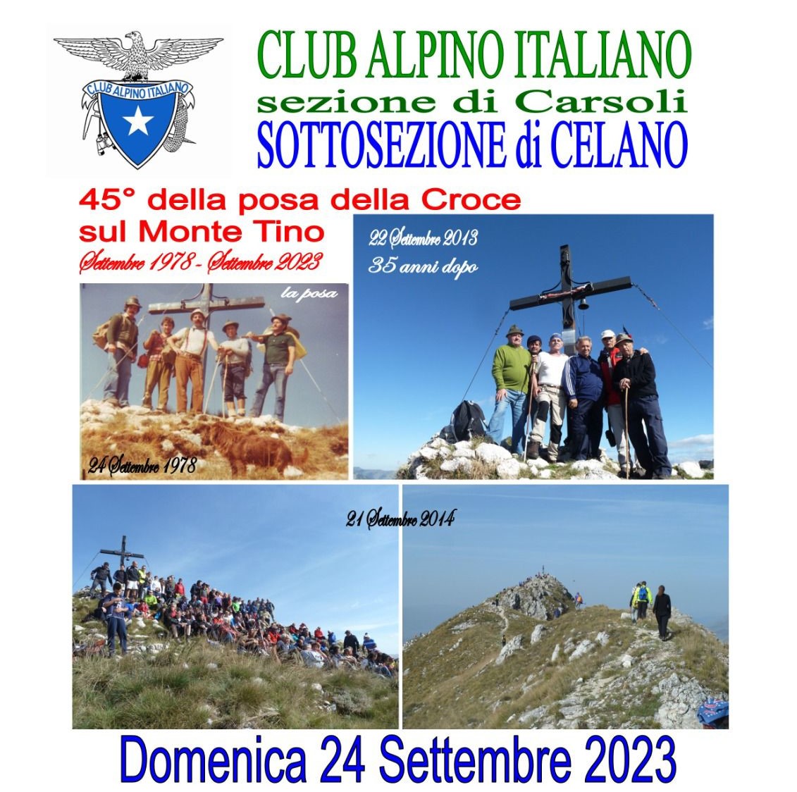 45della posa della Croce sul Monte Tino - Domenica 24 Settembre