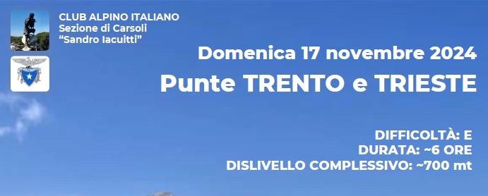 Punte Trento e Trieste - Domenica 17 Novembre 2024