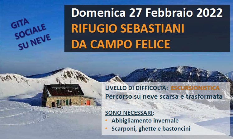 Rifugio Sebastiani da Campo Felice - 27 Febbraio 2022