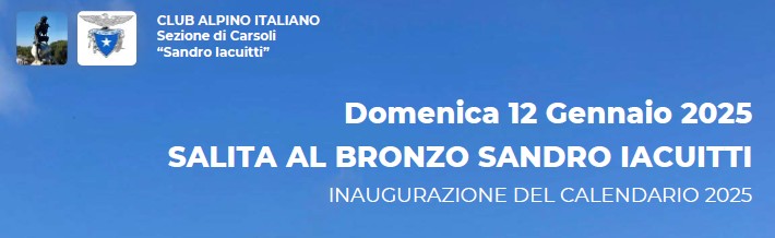 Salita al Bronzo Sandro Iacuitti - Domenica 12 Gennaio 2025