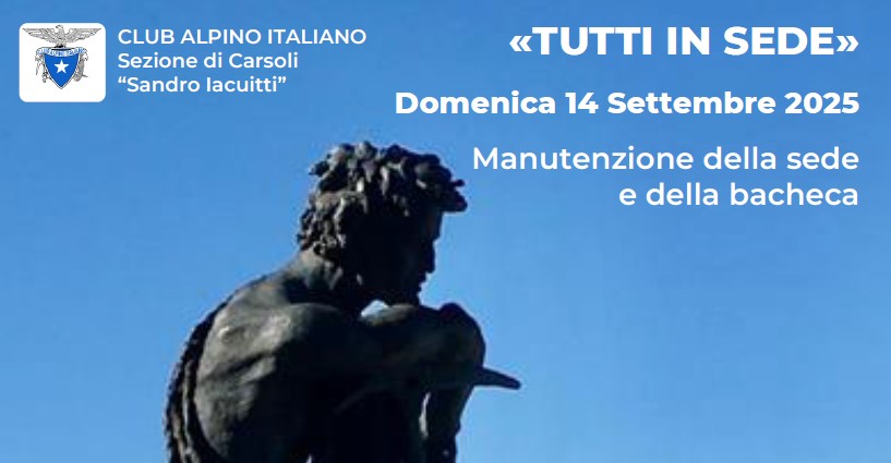 Tutti in Sede - Domenica 14 Settembre 2025